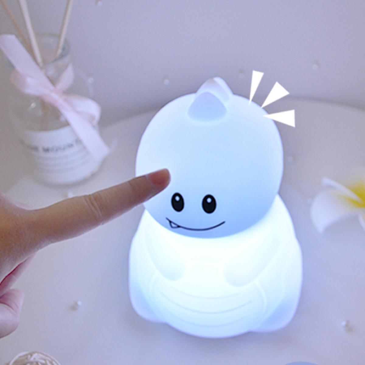 Night Lights For Kids - Animal Silicone Lamps With Touch Sensor And Remote Control -portable Color Changing Glow Soft Cute Infant Toddler Gift