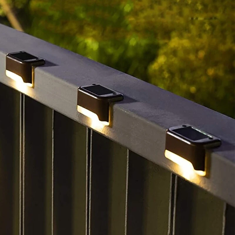 Solar Powered Deck Bronze Finished LED Outdoor 16 Pack Light