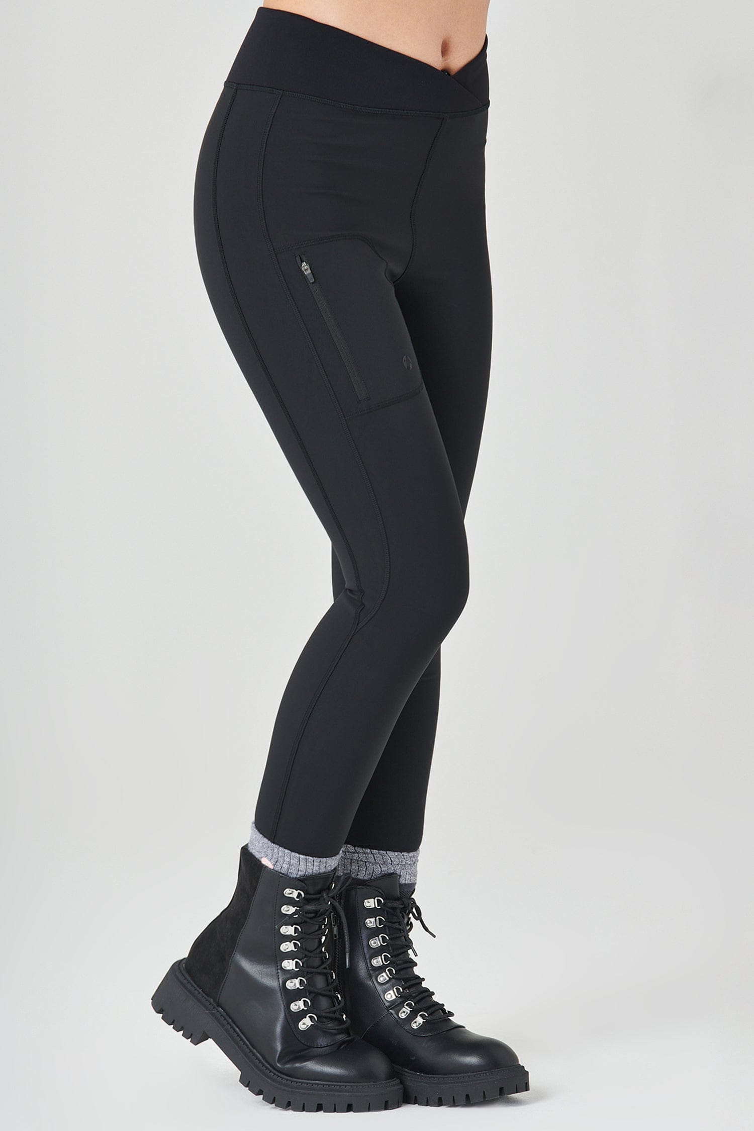 Shower Resistant Softshell Leggings - Black