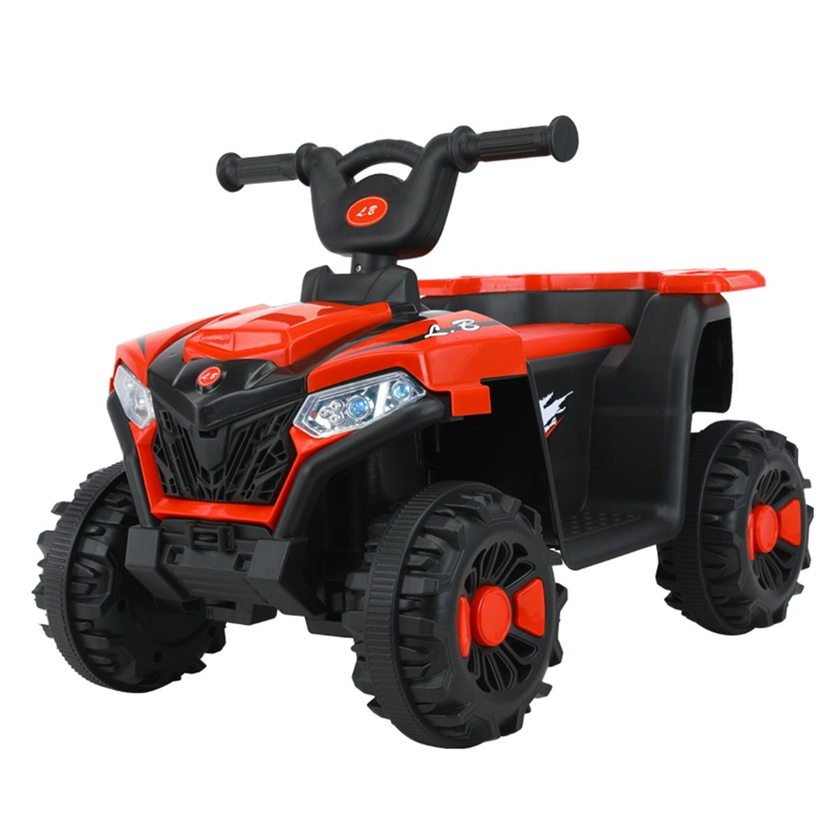 Cmgb 6V Ride On Atv for Kids,Electric 4-Wheeler Car with LED Headlights,Children's Electric ATV with LED Headlights