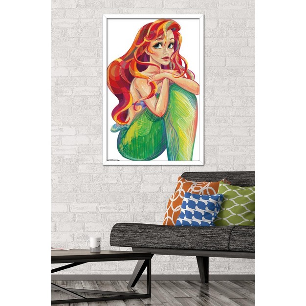 Trends International Disney The Little Mermaid Ariel Stylized Framed Wall Poster Prints