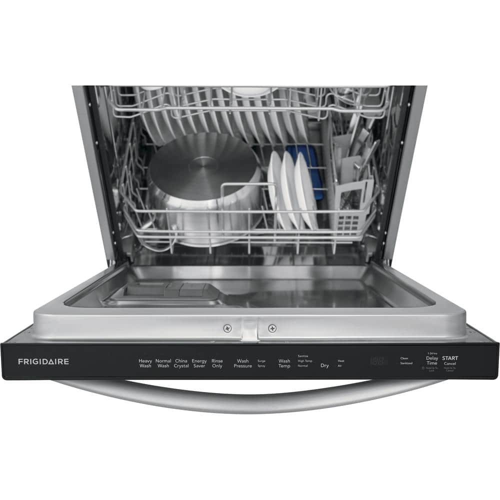 Frigidaire 24 In in Top Control BuiltIn Tall Tub Dishwasher in Stainless Steel with 5Cycles 49 dBA