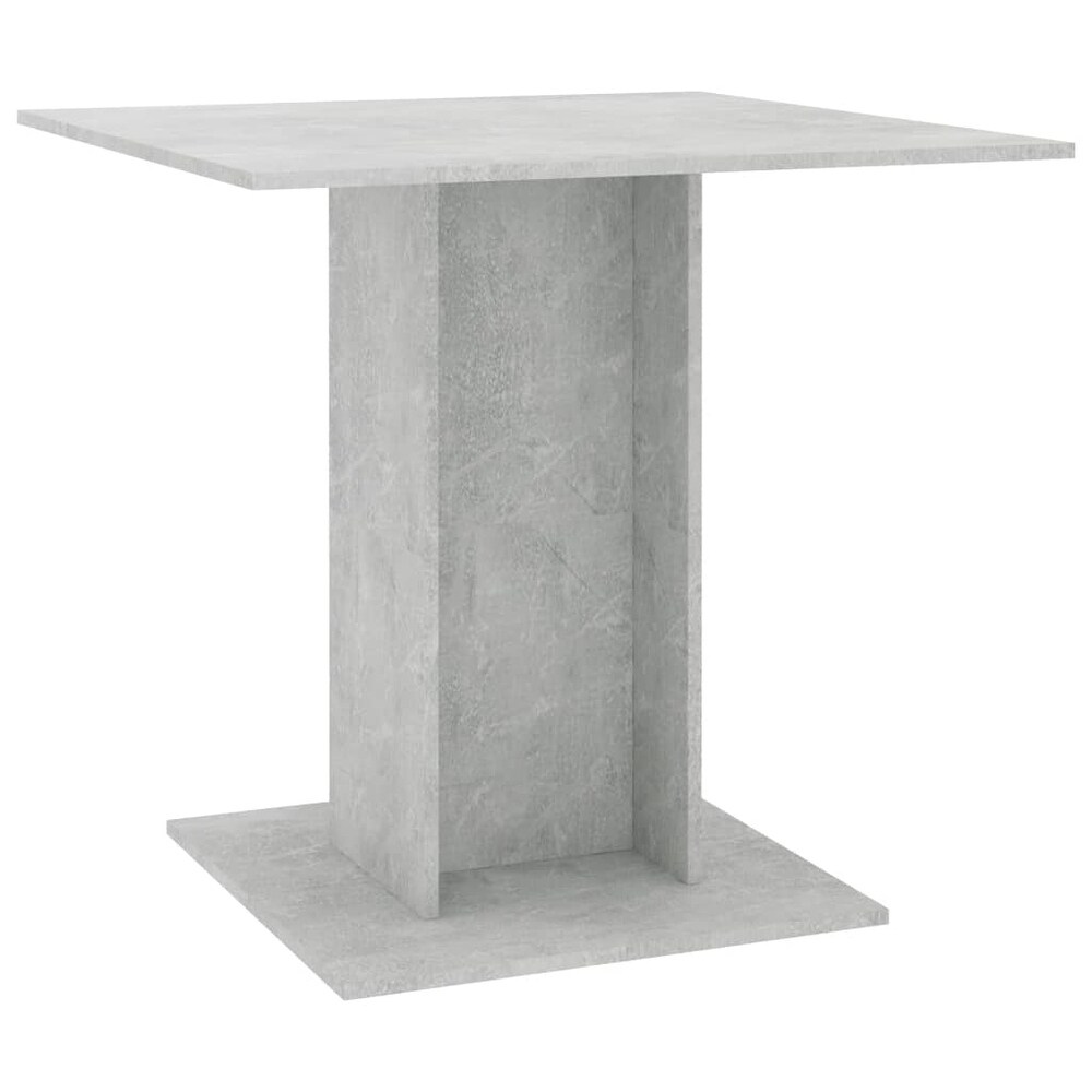 vidaXL Dining Table Concrete Gray 31.5\