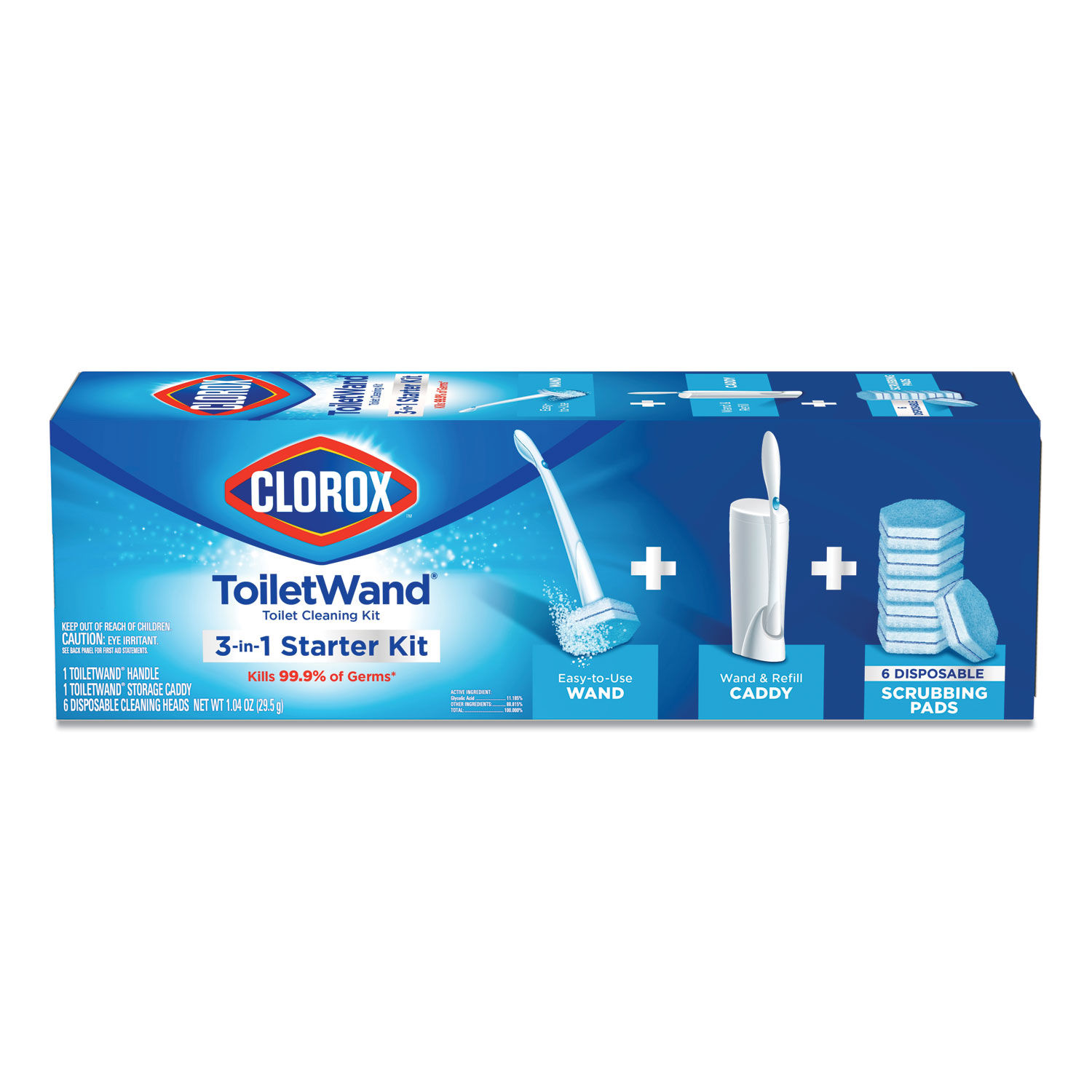 ToiletWand Disposable Toilet Cleaning System: Handle by Cloroxandreg; CLO03191CT