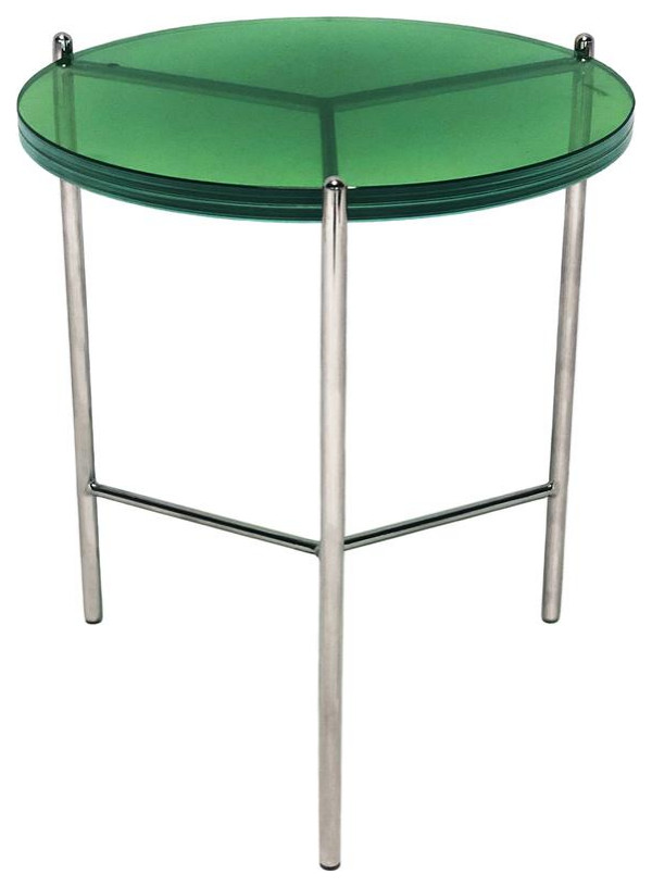 Bolt End Table 18 Green Top   Contemporary   Side Tables And End Tables   by BisonOffice  Houzz