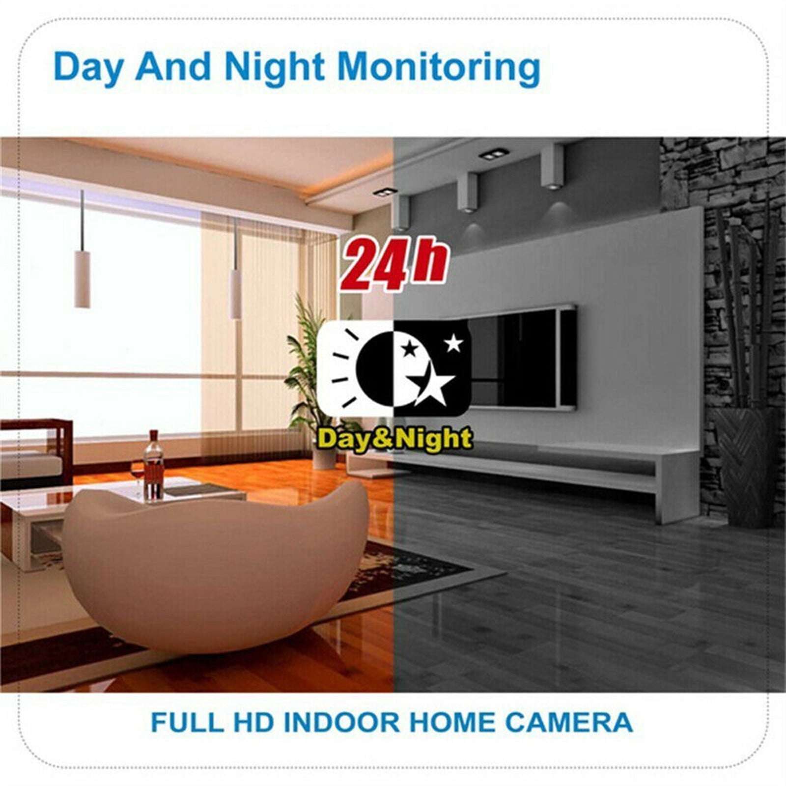 E27 Light Bulb Camera 1080P HD， Outdoor 360 Degree Light Bulb Camera， Wi-Fi Wireless Outdoor Light Bulb Camera with Night Vision for Home Surveillance， Smart Motion Detection，Supports 2.4GHz