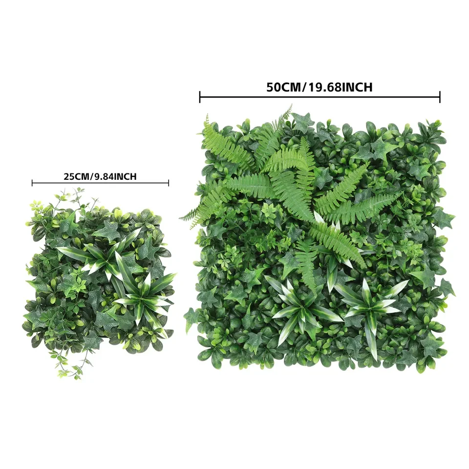 P186/182 Garden Supplies Faux Green Boxwood Panels Fence Hedge Backdrop Artificial Plant Grass Wall