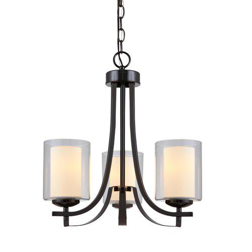 Hardware House El Dorado 3-Light Chandelier  Finish: Ebony Glaze