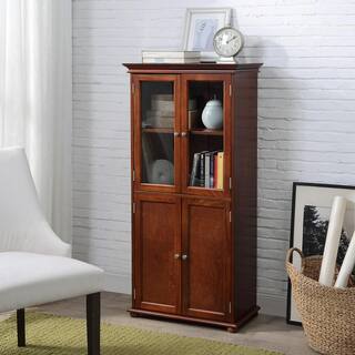 Home Decorators Collection Hampton Harbor 25 in. W Linen Cabinet in Sequoia BF-20191-SQ