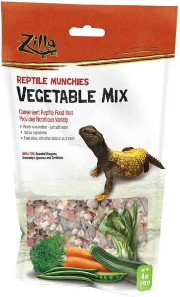 Zilla Reptile Munchies Vegetable Mix Lizard Food