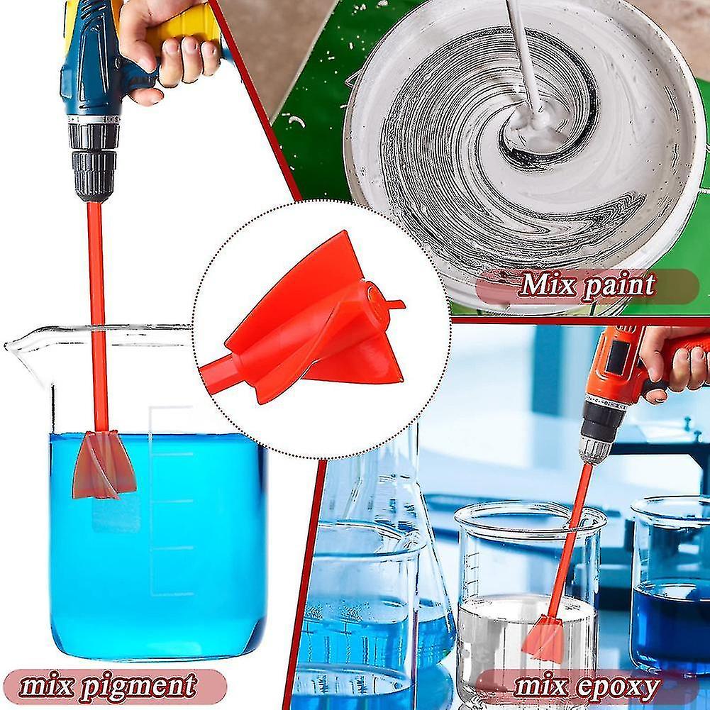 12 Pieces Epoxy Mixer Attachment For Drill Helix Paint Mixer Reusable Resin Mixer Paint Stirrers Dri