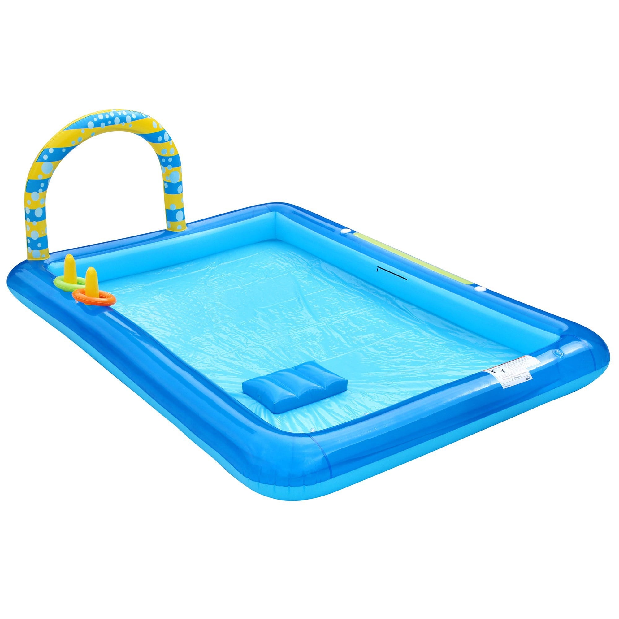 Banzai Obstacle Course Activity Pool w/ Sprinklers