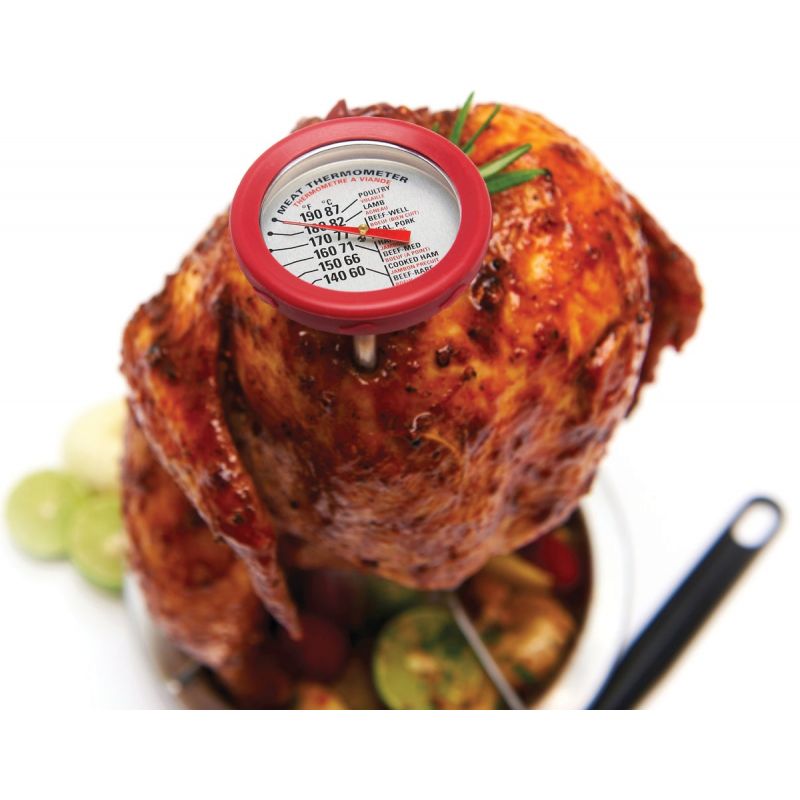 GrillPro Thermometer With Bezel 2 In. W. X 8 In. L.