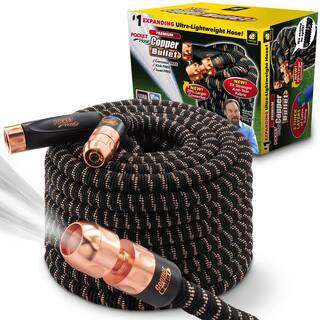 Pocket Hose Copper Bullet 34 in. Dia x 100 ft. Expandable 650 psi Lightweight Lead-Free Kink-Free Hose 16262