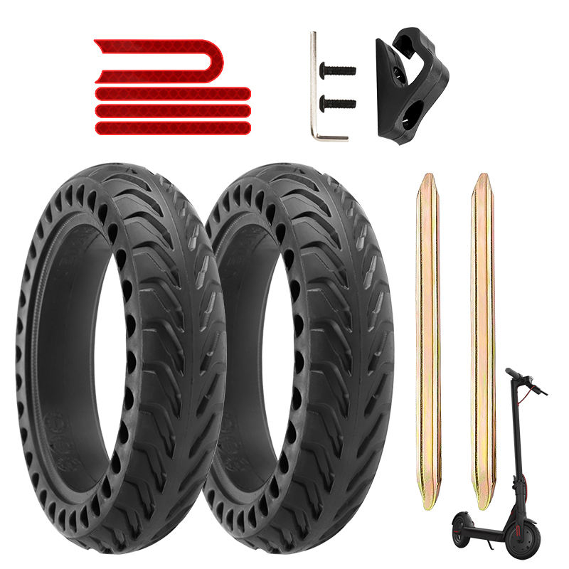 Xiaomi M365  Electric scooter parts 8.5 inch replacement explosion proof solid rubber tires 2+crowbar for tire replacement