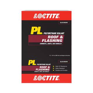 Loctite PL S30 10 fl. oz. Black Polyurethane Roof and Flashing Sealant 1675273