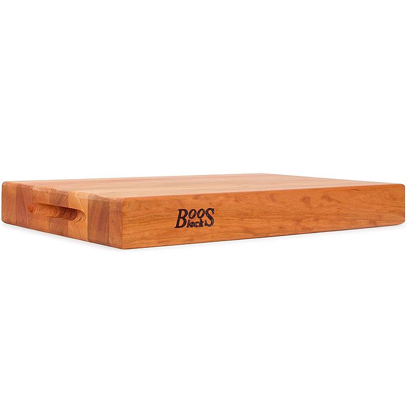 John Boos Reversible 2.25 Inch Thick Butcher Cutting Board Block， Cherry Wood