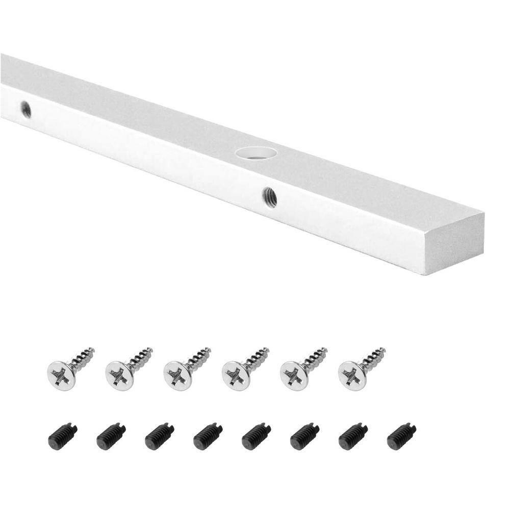 POWERTEC 24 in. Miter Gauge Jig and Fixture Bar for Woodworking router table and band saw for 34 in. x 38 in. Miter Slot 71519