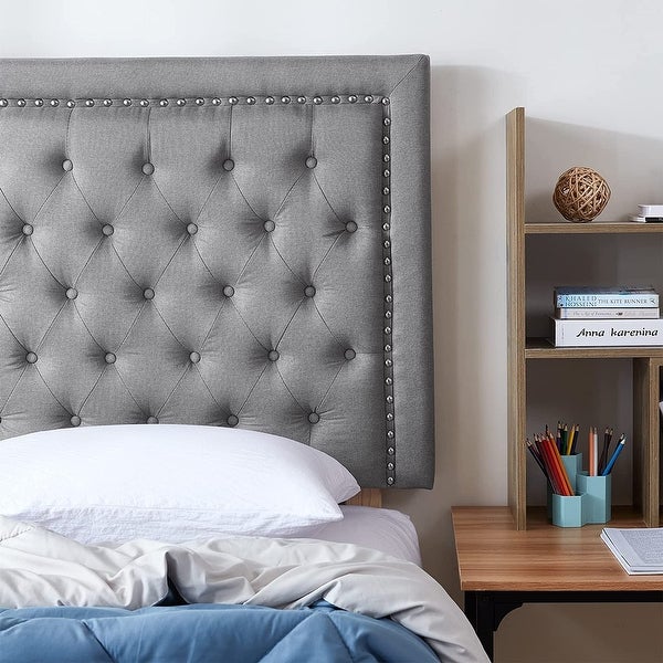 Tavira Allure? College Dorm Headboard - Tufted Rivet - - 36097524