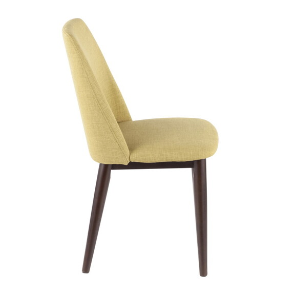 Tintori Contemporary Dining Chair in Green Fabric ...