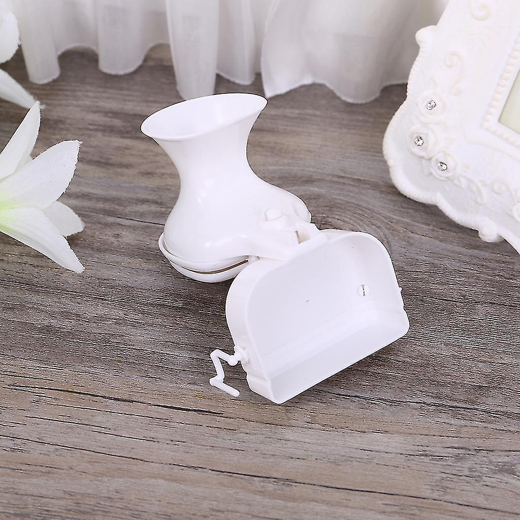 Dollhouse Miniature Furniture Vintage Bathroom Modeling White Toilet Baby Pretend Toys Dolls Accessories