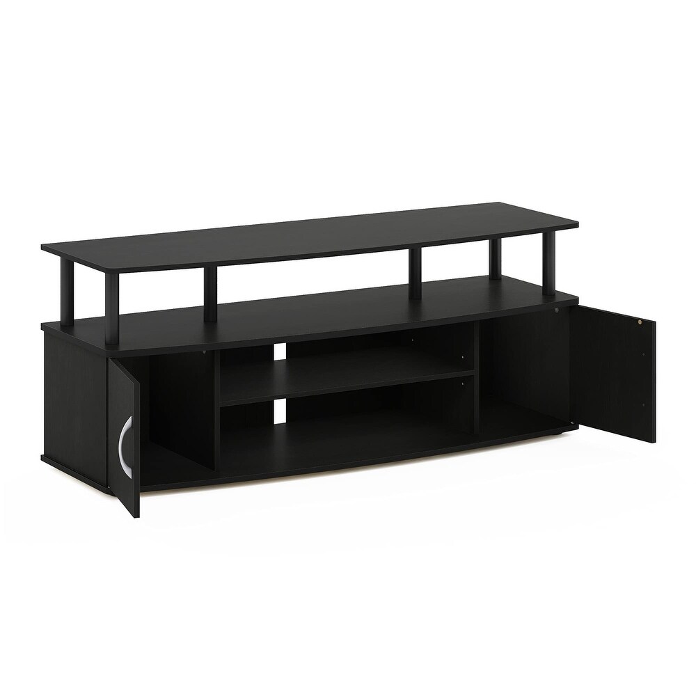 Large Entertainment Stand for TV Up to 55 Inch  Blackwood