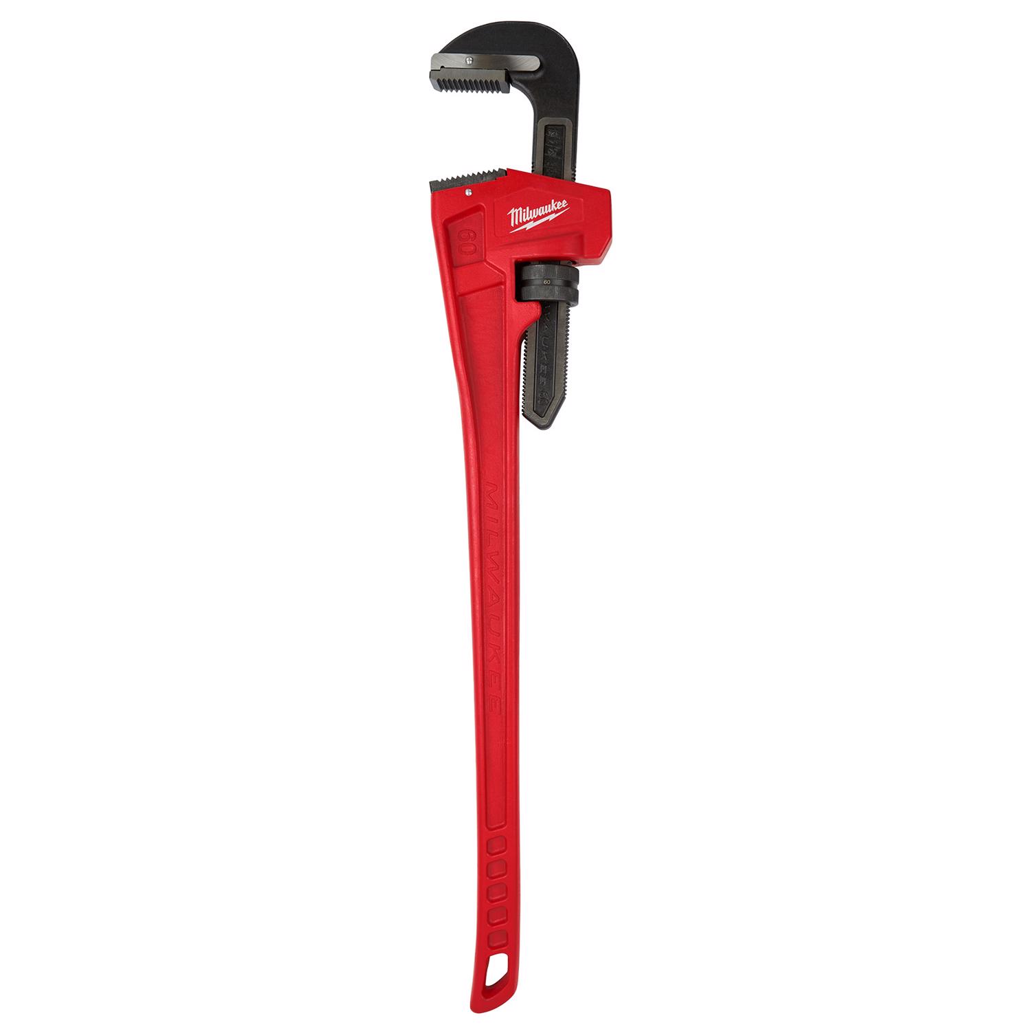 MW 8 in. Pipe Wrench Black/Red 1 pc