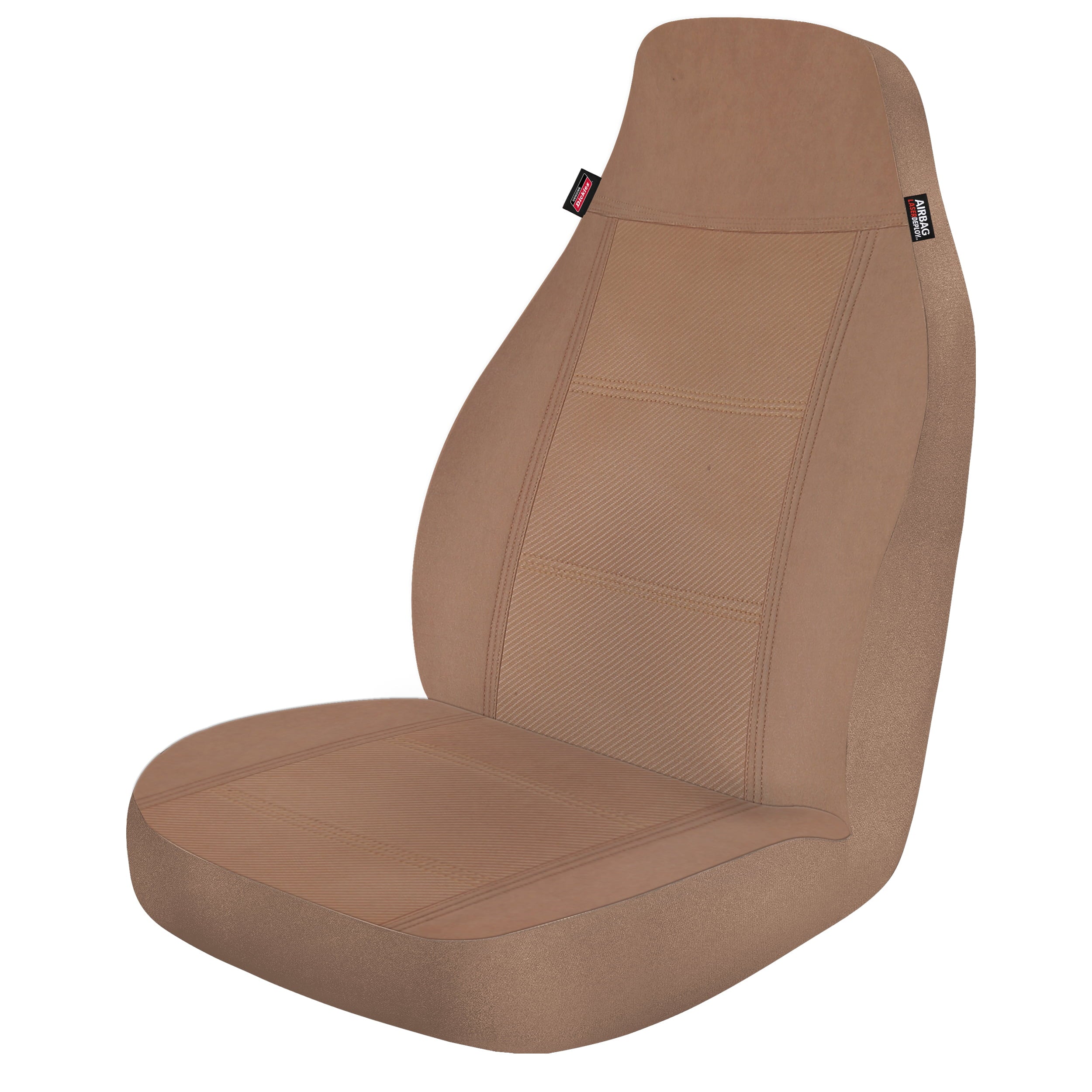 Genuine Dickies Universal 2 Piece Noah Cloth Car Seat Covers Beige， 806418