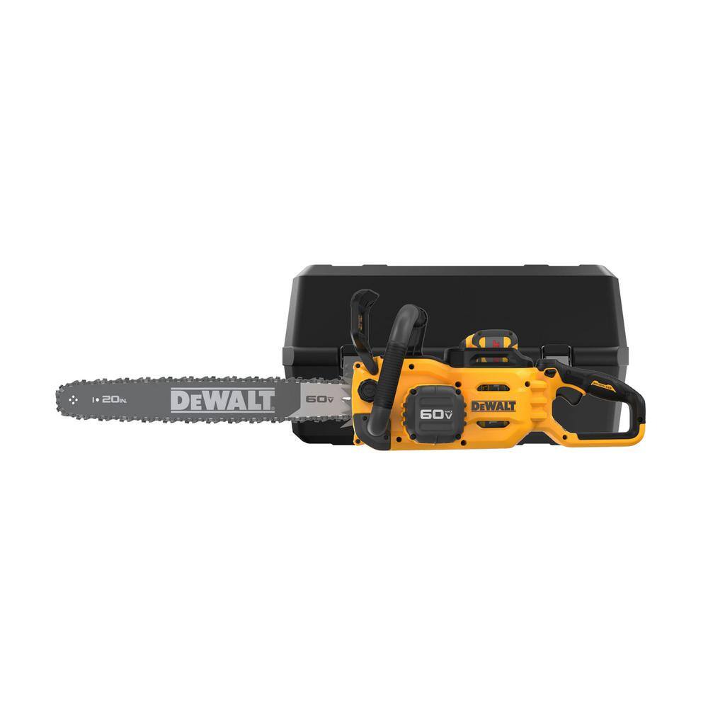 DW 60-Volt MAX 20 in. Brushless Electric Cordless Chainsaw Kit and Carry Case with (1) FLEXVOLT 5Ah Battery and Charger DCCS677Z1