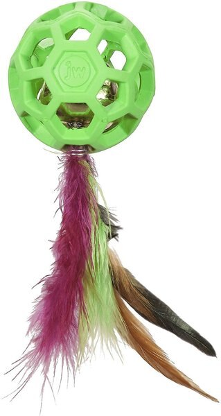 JW Pet Cataction Feather Ball with Bell Cat Toy