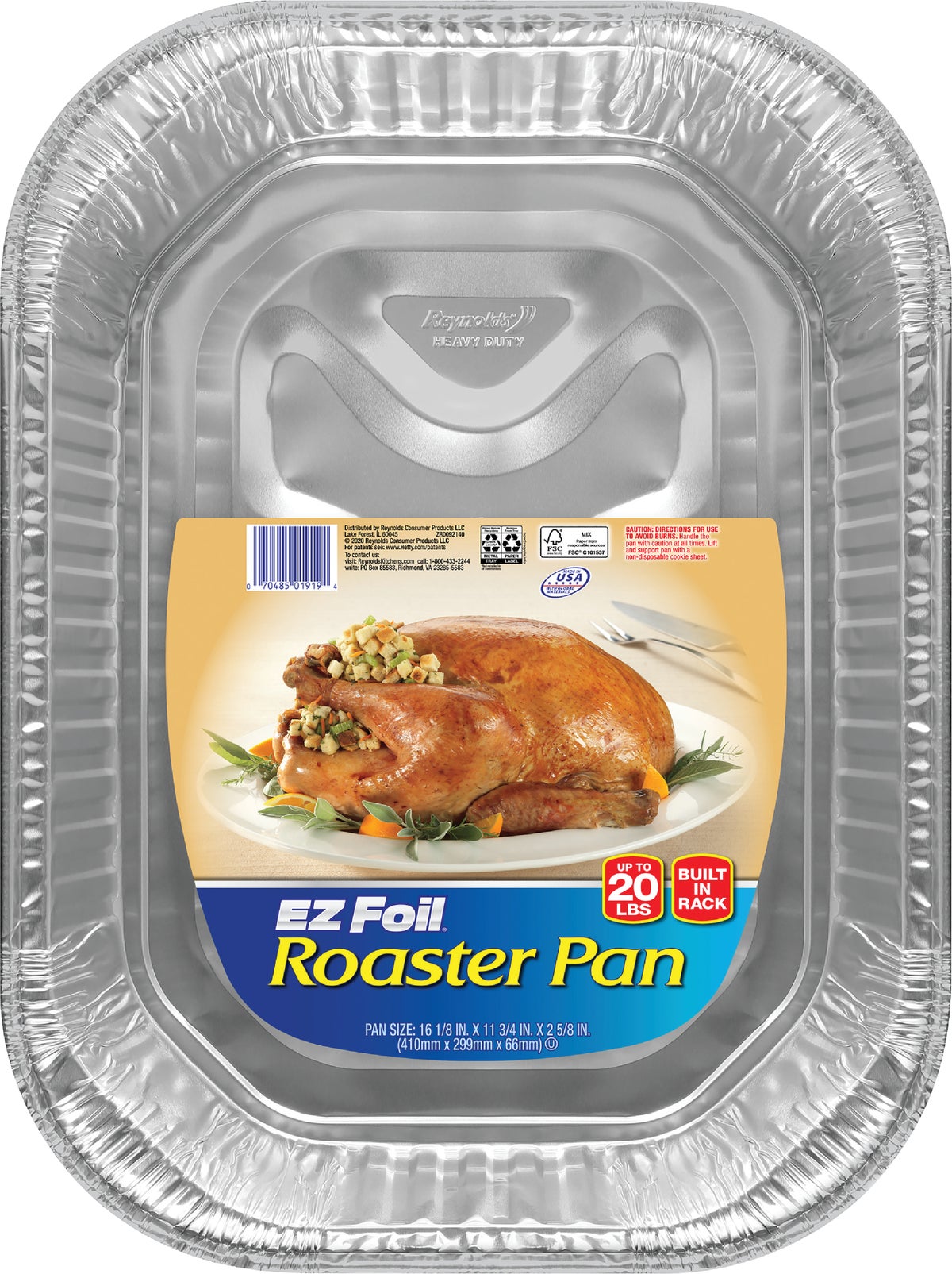 EZ Foil Crown Classic Rack#039Nand#039 Roast Roaster Pan (Pack of 12)