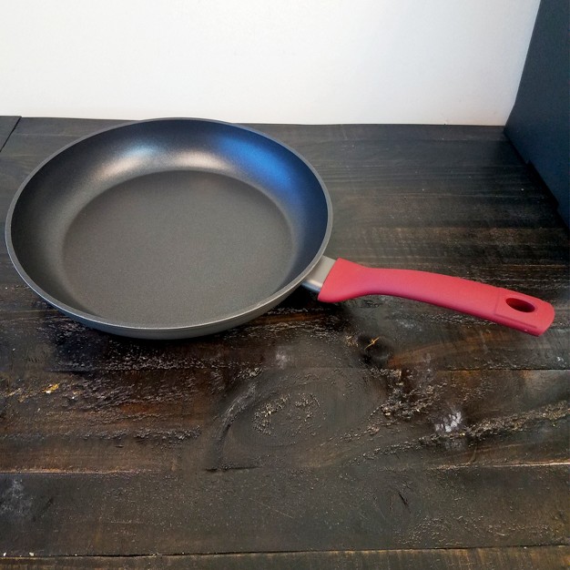 Frying Pan Red matte Grey Exterior Xylan Plus Interior Nonstick Bakelite Handle Aluminum 2 9 Mm Color Label