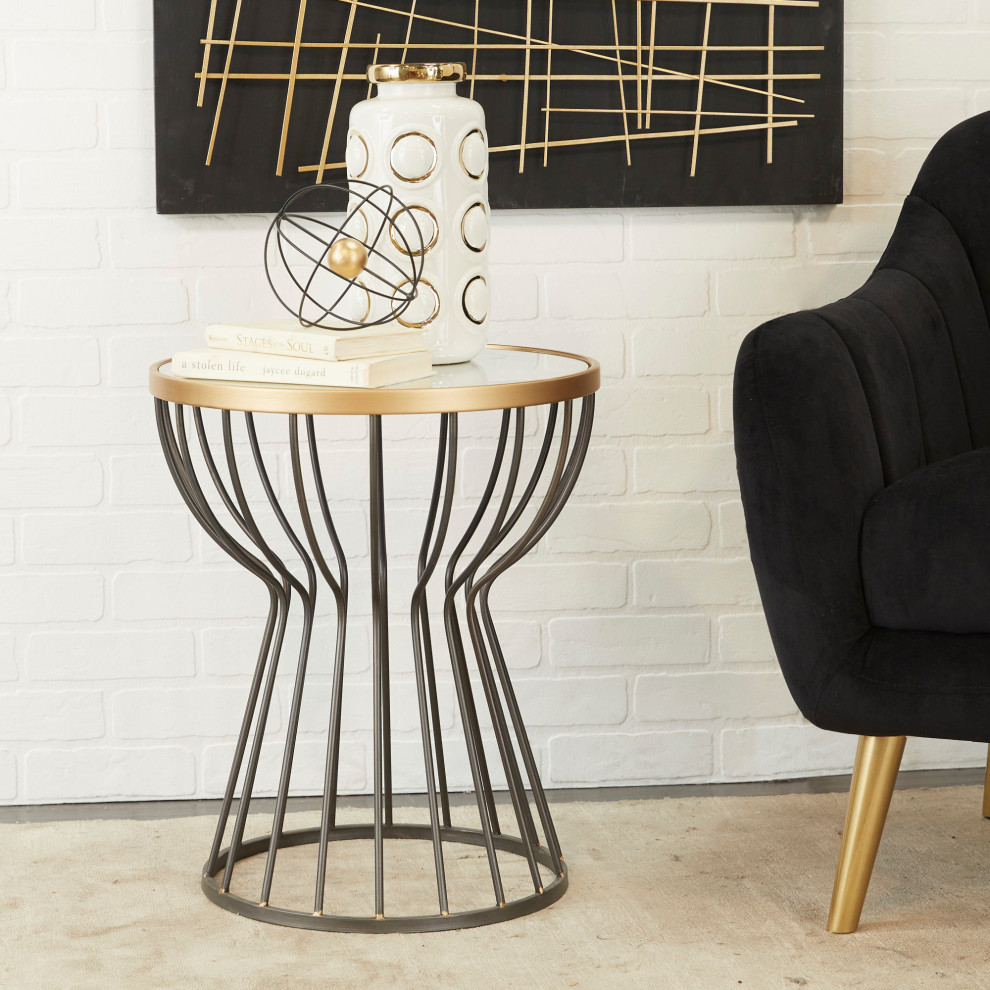 Contemporary Black Metal Accent Table 561528   Transitional   Side Tables And End Tables   by Brimfield  ampMay  Houzz