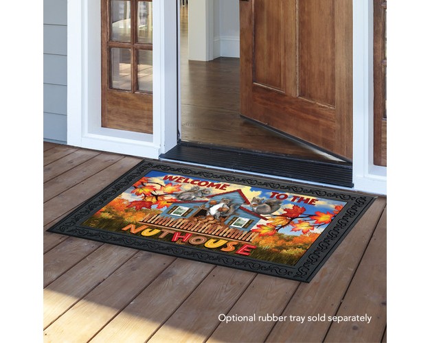 Briarwood Lane Nuthouse Fall Doormat Welcome Autumn Indoor Outd