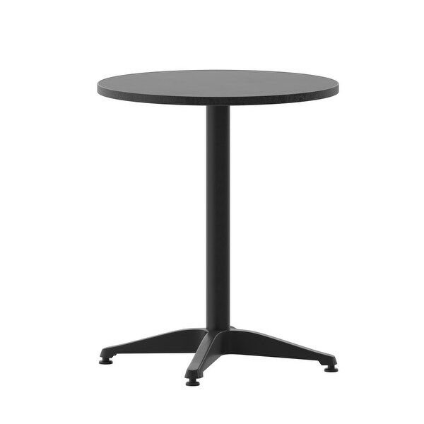 Aluminum/ Stainless Steel 23.5inch Round Indoor/ Outdoor Table