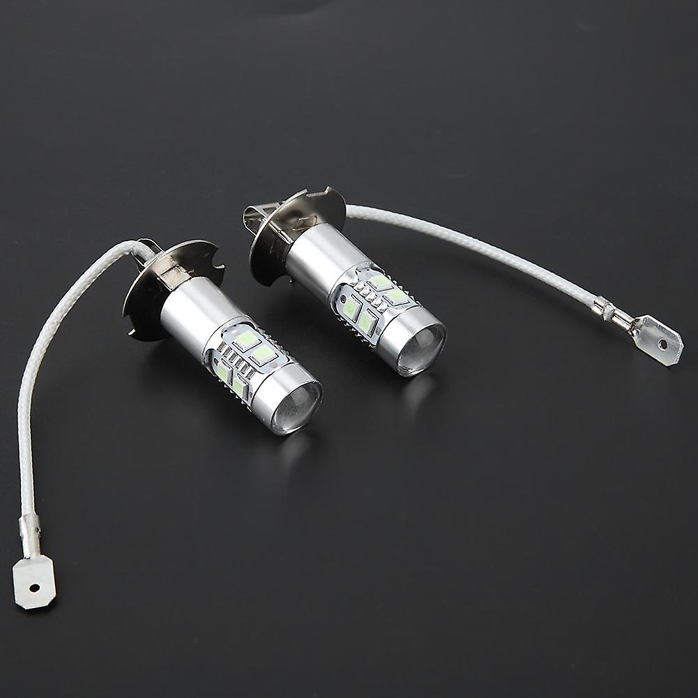 2pcs 100w 1200lm 8000k Car Led Headlight Bulbs Kit Fog Lamp Daytime Running Light Bulb For H3