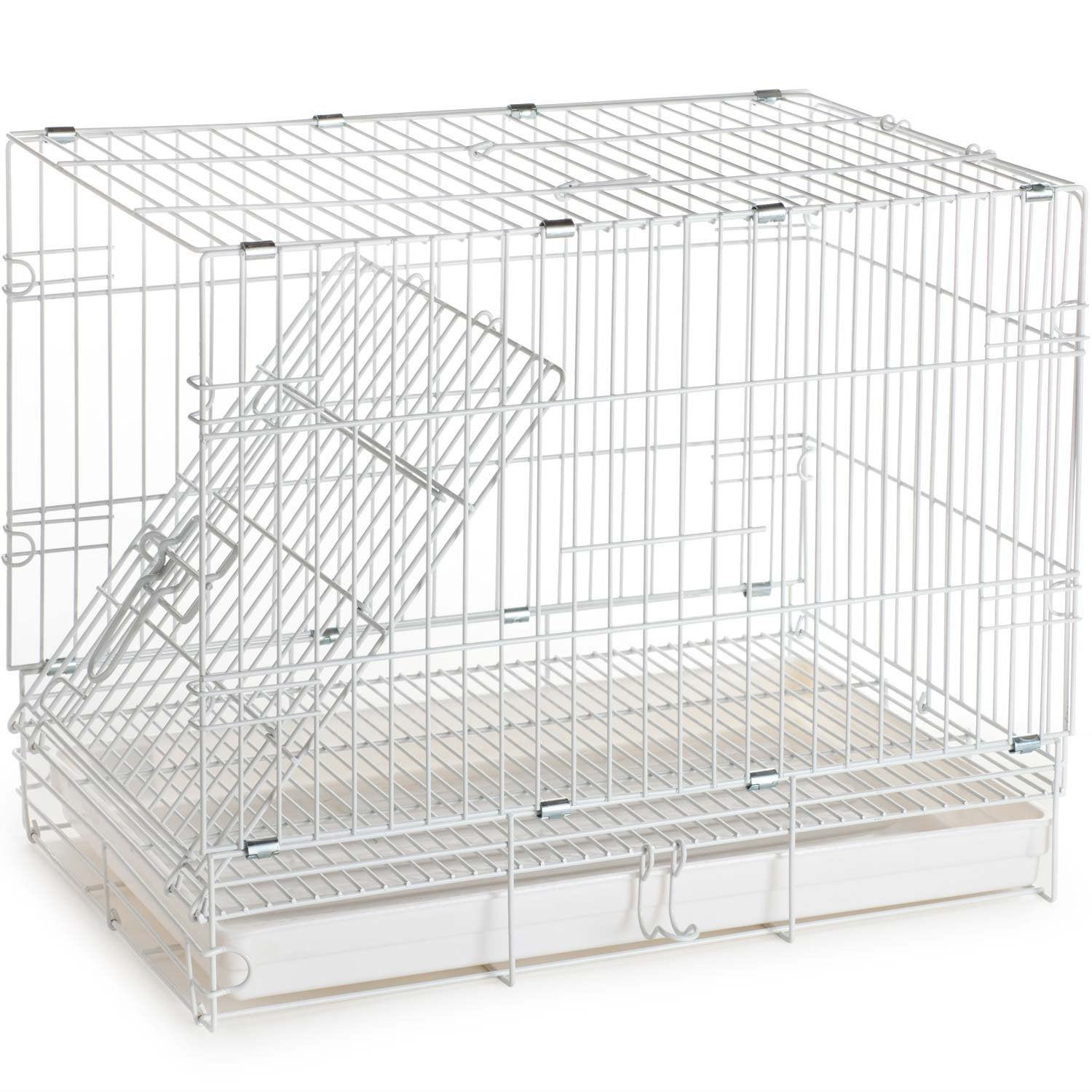 Pet Products Parrot Bird Travel Vet Carrier Cage， White