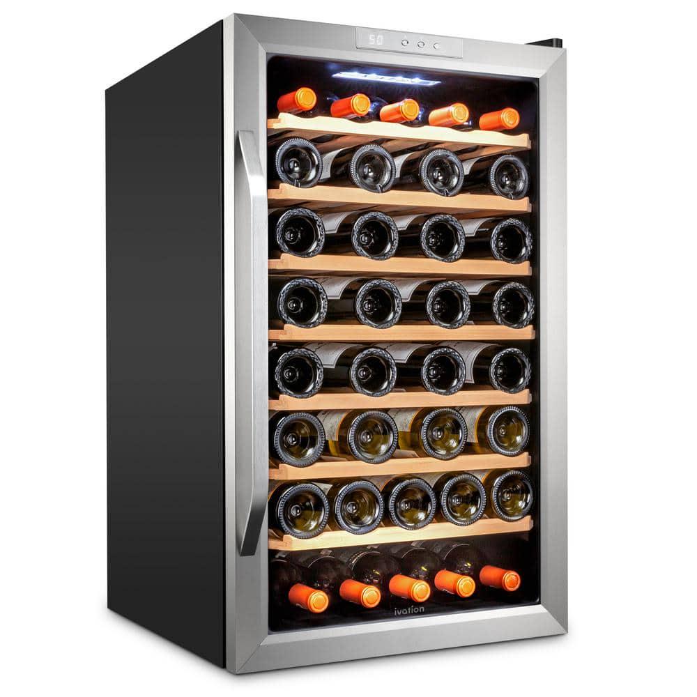 Ivation Wine Fridge Large Freestanding Wine Cooler Refrigerator 51 Bottles