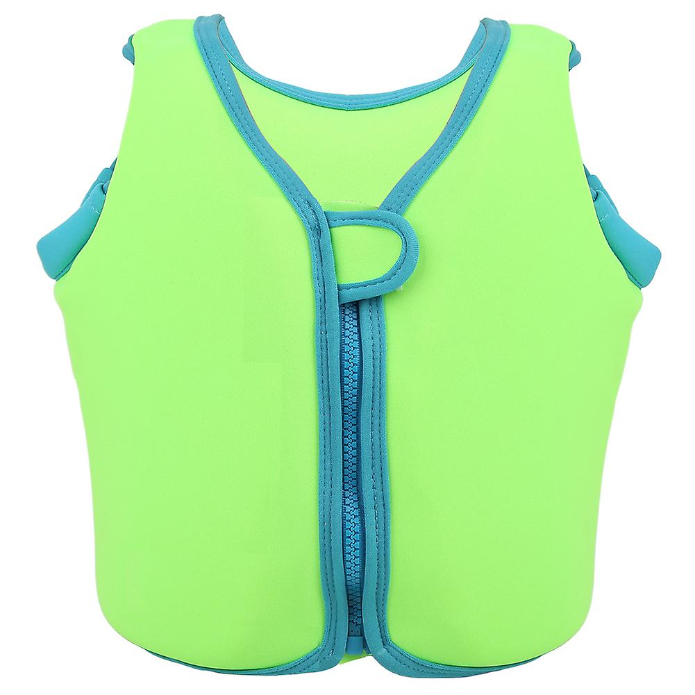 Neoprene Unisex Children Life Jacket Buoyancy Swim Trainer Floating Safety Vest For Drifting Swimminggreen M