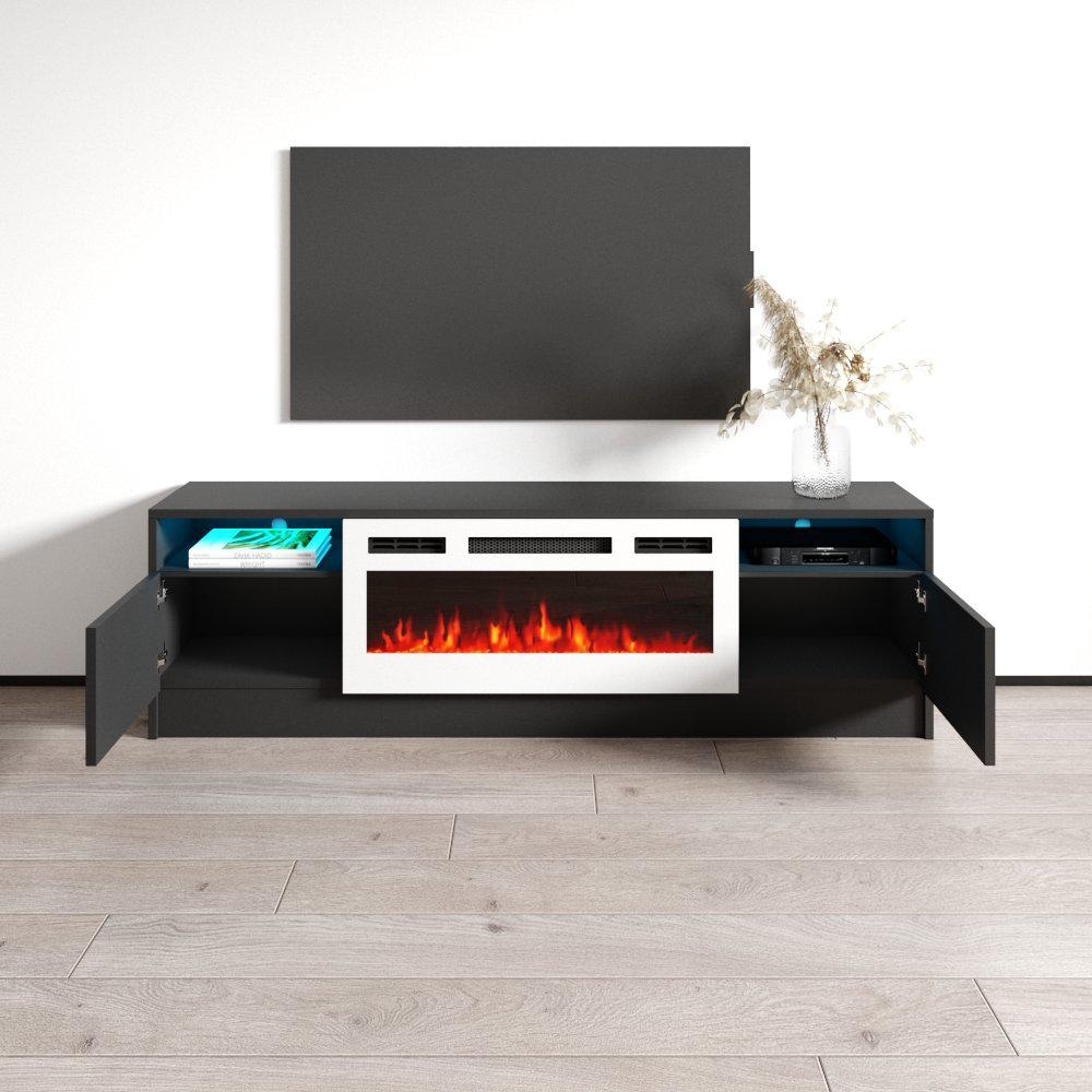 Duke 01 WH EF Electric Fireplace 63\