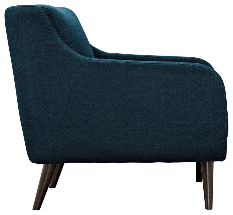 Mila Azure Upholstered Fabric Armchair   Modern   Armchairs And Accent Chairs   by Rustic Home Furniture Deco  Houzz