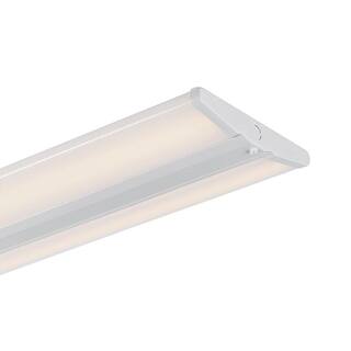 EnviroLite 4 ft. High Output Low Profile 11463 Lumens Integrated LED White Wraparound Light 4000K WL11100DM40