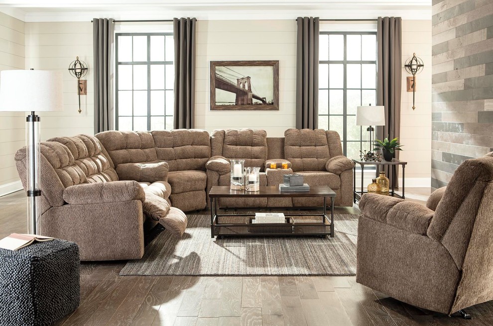 Workhorse Rocker Recliner in Cocoa 5840125   Transitional   Recliner Chairs   by Emma Mason  Houzz