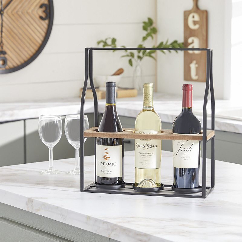 Stella and Eve 3-bottle Wine Holder