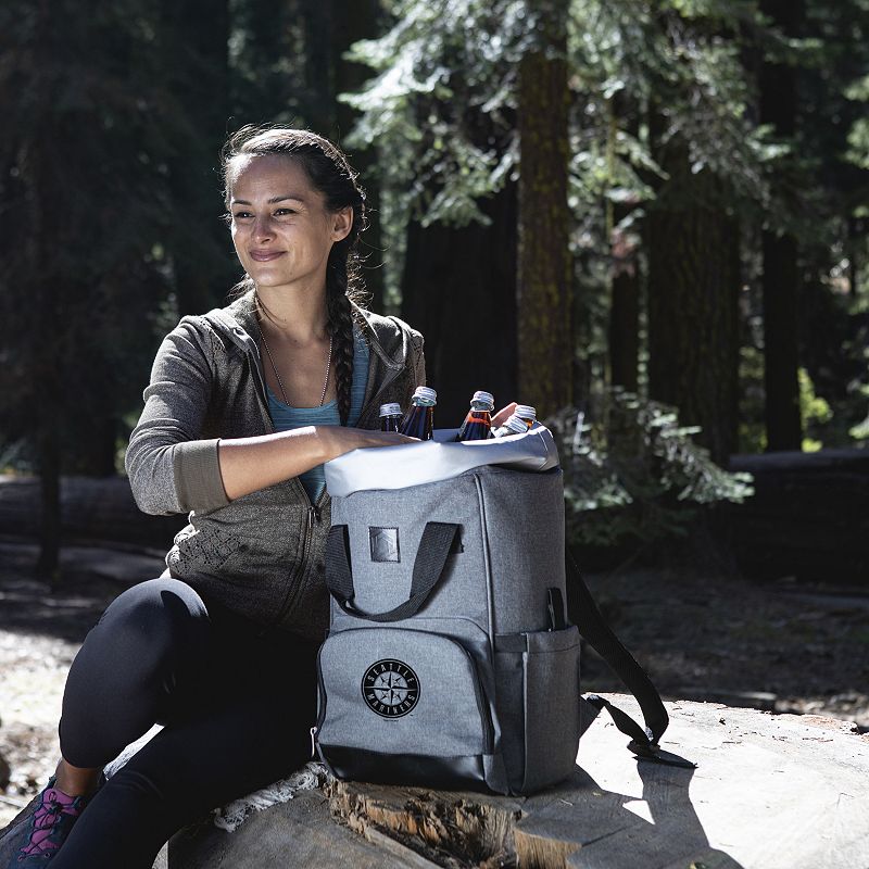 Picnic Time Seattle Mariners On The Go Roll-Top Cooler Backpack