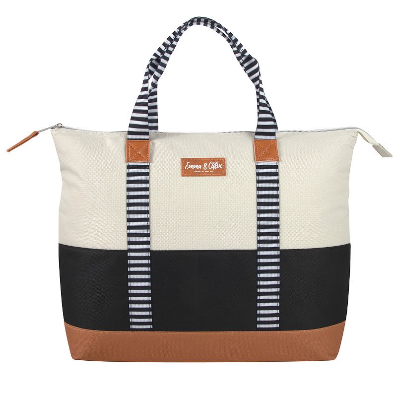 Emma and Chloe Colorblock 20-Can Insulated Cooler Tote Bag