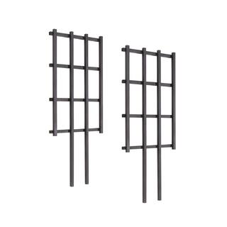 Outdoor Essentials Haven 36 in. Black Barrel Trellis (2‐Pack) 490382