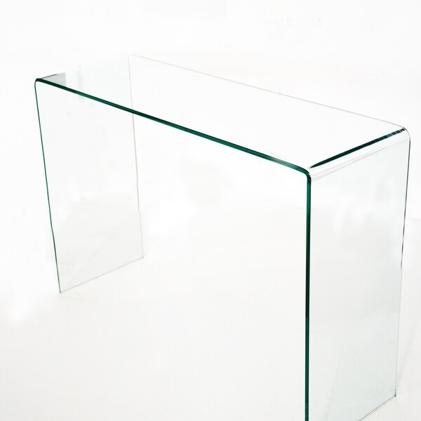 Small Clear Glass Side and End Table， Tempered Glass End Table Small Coffee Table