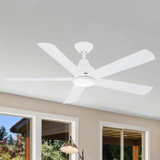 AIRE BY MINKA Bellinghman V 52 in. Integrated LED Indoor White Ceiling Fan with Light 04735