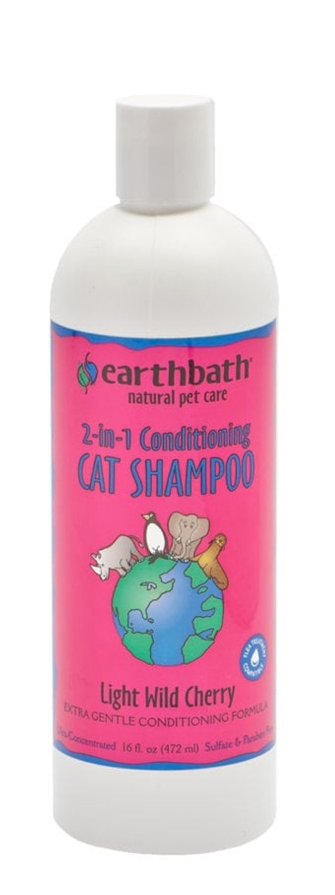 Earthbath 2-in-1 Conditioning Cat Shampoo， 16oz